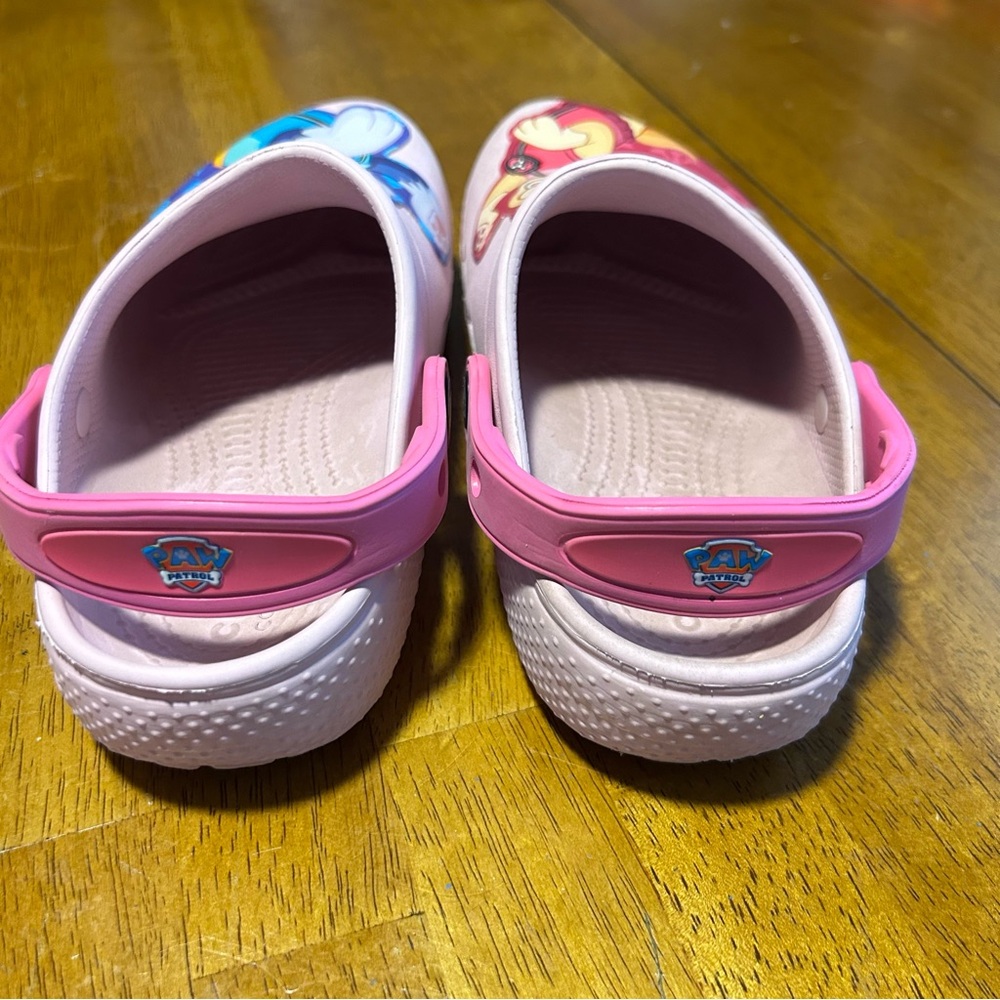 CROCS Paw Patrol Light Pink Skye & Everest | Big Girl Size 2 - Picture 5 of 9